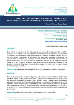EVOLUCIÓN DEL RIESGO DE POBREZA EN COLOMBIA Y SU IMPACTO ESTRUCTURAL EN DERECHOS HUMANOS Y ODS (2002–2023).