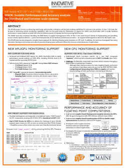 SPADE: Scalable Performance and Accuracy analysis  for Distributed and Extreme-scale systems