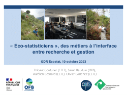 <b>« Eco-statisticiens », des métiers à l’interface entre recherche et gestion</b>