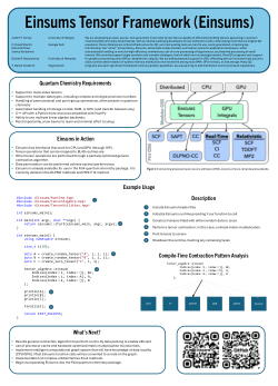 Einsums tensor framework (Einsums)