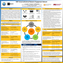 NSF Cross-Institutional Research Engagement Network