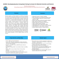 QC4MC: Developing Quantum Computing Training Curriculum for Materials Scientists and Chemists