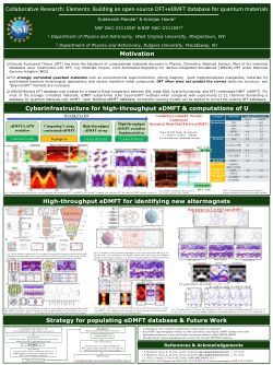 Collaborative Research: Elements: Building an open-source DFT+eDMFT database for quantum materials