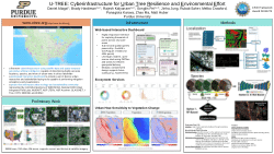 <b>U-TREE</b>: Cyberinfrastructure for Urban Tree Resilience and Environmental Effort
