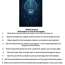 SPARC Doctrine 10 Principles for True Al sovereignty