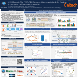 CSSI Element: The PERTURBO Package: A Community Code for Electron Interactions and Dynamics in Materials