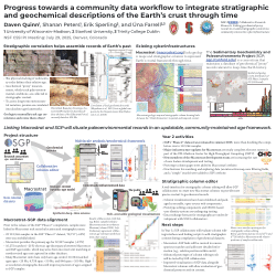 <b>Progress towards a community data workflow to integrate stratigraphic </b><b>and geochemical descriptions of the Earth’s crust through time</b>