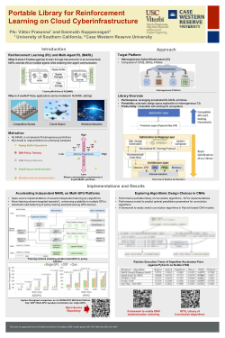 Portable Library for Reinforcement Learning on Cloud Cyberinfrastructure