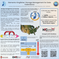 Elements: Kingfisher: Storage Management for Data Federations (CSSI PI Meeting 2025)