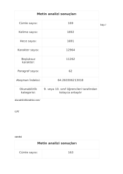<b>Readability Assessment</b>
