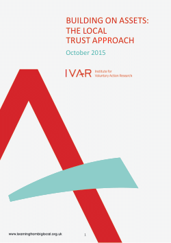 Building on assets: The Local Trust approach