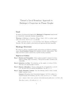 Toward a Local Boundary Approach to Hadwiger’s Conjecture in Planar Graphs