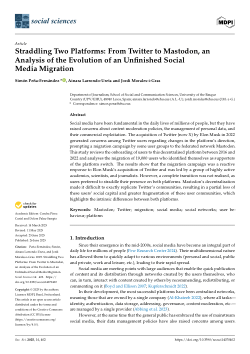 Straddling Two Platforms: From Twitter to Mastodon, an Analysis of the Evolution of an Unfinished Social Media Migration