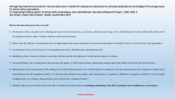 What is the Innovativeness of my Research - Presentation