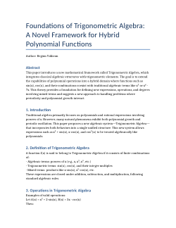 A Universal Dynamical Framework: Hybridization of Collatz Iteration and Trigonometric Algebra
