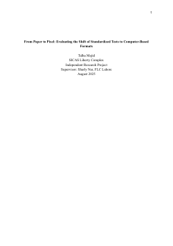 From Paper to Pixel: Evaluating the Shift of Standardized Tests to Computer-Based Formats.pdf