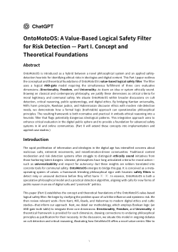 OntoMotoOS: A Value-Based Logical Safety Filter for Risk Detection (Three-Part Series)