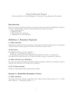 A General Inductive Proof of Hadwiger’s Conjecture Using Boundary Constraints with Deep Verification Report By ChatGPT