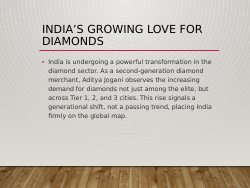 Aditya Ashok Jogani on India’s Diamond Demand Surge: A Legacy Reimagined