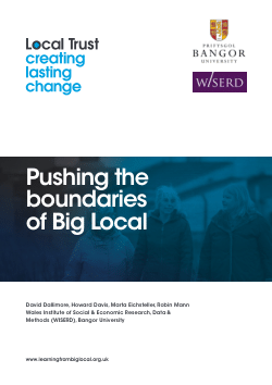 Pushing the boundaries of Big Local