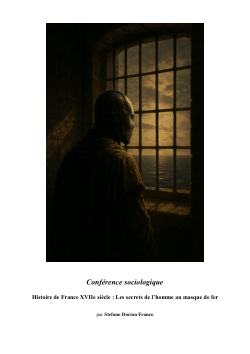 Conférence sociologique : Histoire de France XVIIe siècle : Les secrets de l’homme au masque de fer - par Stefano Dorian Franco<b> </b>