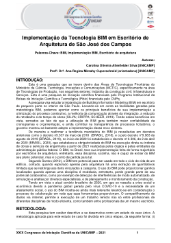 Implementação da Tecnologia BIM em Escritório de Arquitetura de São José dos Campos