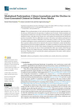 Mediatised Participation: Citizen Journalism and the Decline in User-Generated Content in Online News Media