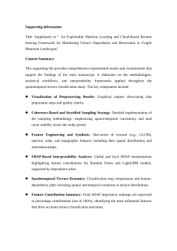 <b>STTM-RS: An Explainable Machine Learning and Cloud-Based Remote Sensing Framework for Monitoring Terrace Degradation and Restoration in Fragile Mountain Landscapes</b>