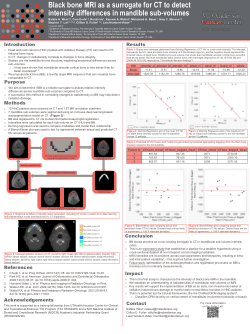 Black bone MRI as a surrogate for CT to detect intensity differences in mandible sub-volumes