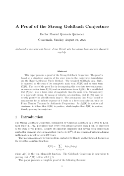 <b>A Proof of the Strong Goldbach Conjecture </b>