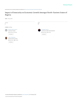 IMPACT OF INSECURITY ON ECONOMIC GROWTH AMONGST NORTH-EASTERN STATES OF NIGERIA
