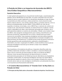 O Brasil e os BRICS na Nova Ordem Econômica – Análise Completa com Referências