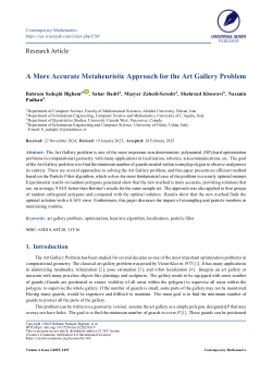 A More Accurate Metaheuristic Approach for the Art Gallery Problem
