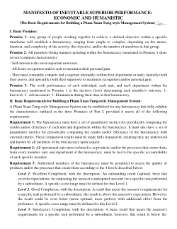 <b>The Pham Xuan Tung Model: A Universal Guideline for Performance Assessment</b>