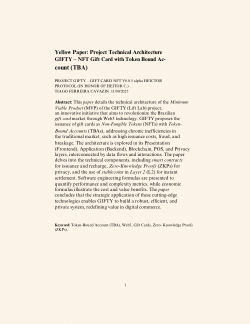 Yellow Paper: Project Technical Architecture  GIFTY – NFT Gift Card with Token Bound Account (TBA)