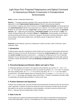 Light Goes First: Projected Telepresence and Optical Command for Autonomous Robotic Construction in Extraterrestrial Environments