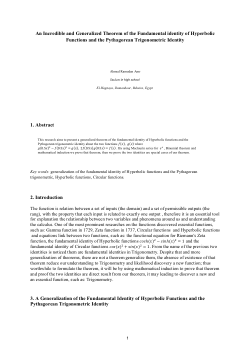 An Incredible and Generalized Theorem of the Fundamental identity of Hyperbolic and the Pythagorean trigonometric identity.pdf