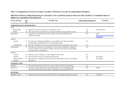 PRISMA-P Checklist