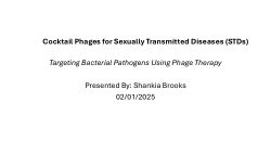 Cocktail Phages for Sexually Transmitted Diseases (STDs): Targeting Bacterial Pathogens Using Phage Therapy