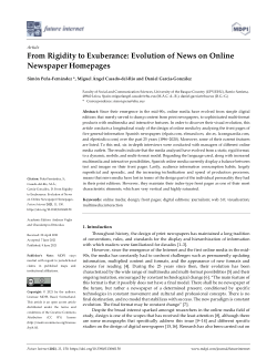 From Rigidity to Exuberance: Evolution of News on Online Newspaper Homepages