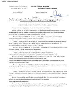 <b>The Pham Xuan Tung Model: A Universal Guideline for Performance Assessment</b>