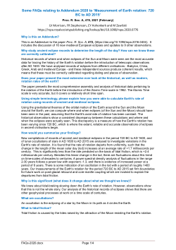 FAQs following the 2021 and 2016 papers