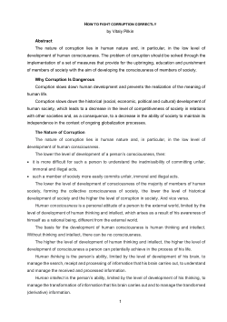 How to Fight Corruption Correctly