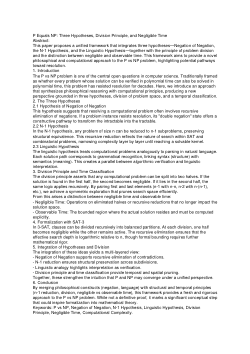 P Equals NP: An Integrated Framework of Three Hypotheses, Temporal Division, and Neglected Time