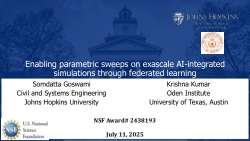 Enabling parametric sweeps on exascale AI-integrated simulations through federated learning