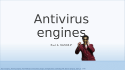 Antivirus Engines (PowerPoint)