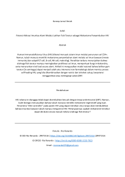 hippotesis Penyembuhan HIV secara alami Rio Renardo' dengan Anda.pdfProgram penyembuhan HIV secara alami