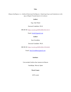 Human Intelligence vs. Artificial Emotional Intelligence Exploring Scope and Limitations in the Age of Digital Transformation in Lebanon.pdf