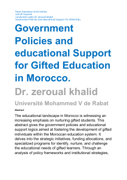 Government Policies and educational Support for Gifted Education in Morocco version 2.pdf
