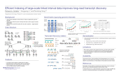 Efficient Indexing of large-scale linked interval data improves long-read transcript discovery (The 19th Annual Lewis Landsberg Research Day)